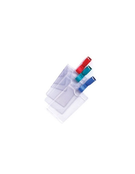 Porta Nomes Vertical com mola 62x108mm Eagle Pack12un Verde