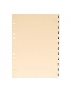 Separadores A4 Cartolina 12 (Jan a Dez)