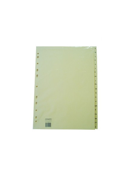 Separadores A4 Cartolina (180gr) Indice A-Z