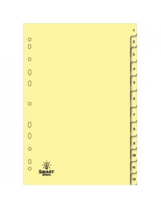 Separadores A4 Cartolina Numerados (1 a 12)