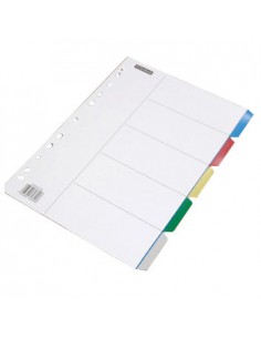 Separadores A4 Plastico 10Un Cores Sortidas