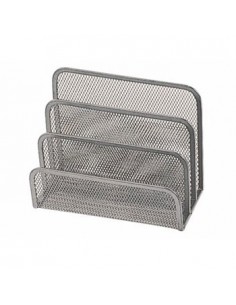 Suporte para Cartas em Rede metálica Prata
