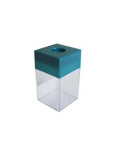 Porta Clips Verde Magnetico Quadrado 1un