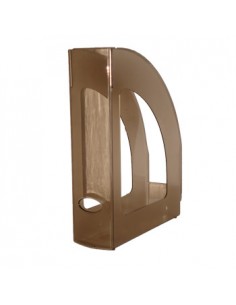 Porta Revistas 320x250x80mm Plastico Translucido Fumado