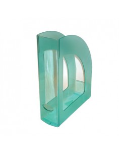 Porta Revistas 320x250x80mm Plastico Translucido Verde