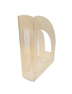 Porta Revistas 320x250x80mm Plastico Cristal