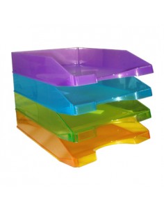 Tabuleiro Porta Documentos Transparente Roxo