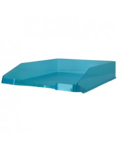 Tabuleiro Porta Documentos Tranparente Azul Turquesa