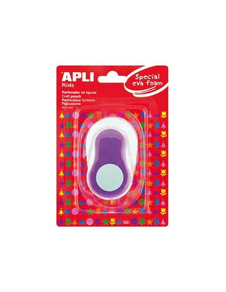 Furador Apli Formato Redondo Lilás 25,4mm 1un
