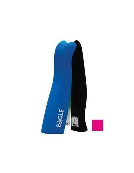 Agrafador 24/6 20 Folhas Eagle Neon Color Rosa