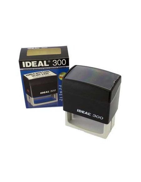 Carimbo IDEAL Autotintavel Mod 300 39x77mm Preto