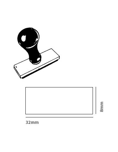 Pack Base Zinco Carimbo 32x08mm (001)+Cabo Plastico Pack 10u