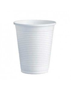 Copo Plástico 200ml Branco (Água/Chá) 100un