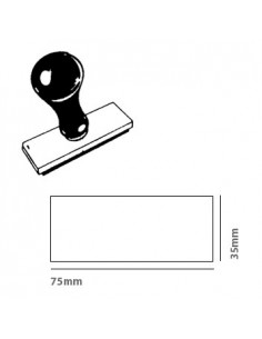 Pack Base Zinco Carimbo 75x35mm (16)+Cabo Plastico Pack 5u