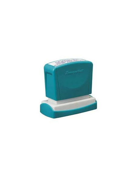 Carimbo 16x48mm Xstamper Quix Preto 1un., personalizado