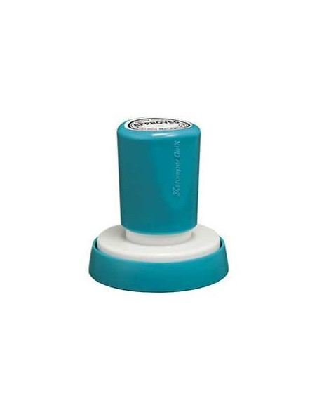 Carimbo Redondo 45mm Xstamper Quix Preto 1un., personalizado