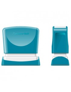 Carimbo 11x25mm Xstamper Quix Azul 1un.