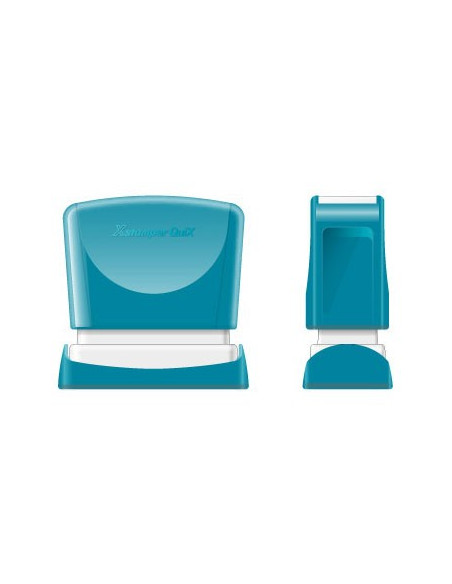 Carimbo 11x25mm Xstamper Quix Azul 1un.