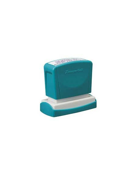 Carimbo 16x48mm Xstamper Quix Preto 1un.