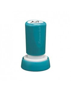 Carimbo Redondo 20mm Xstamper Quix Preto 1un.