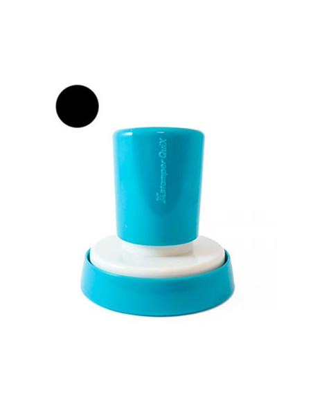 Carimbo Redondo 45mm Xstamper Quix Preto 1un.