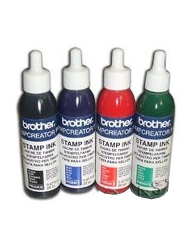 Tinta BROTHER Vermelho para Carimbos (20cc)