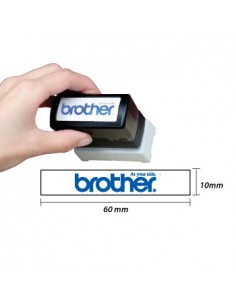 Carimbo BROTHER Preto 6 carimbos de 10 x 60 mm