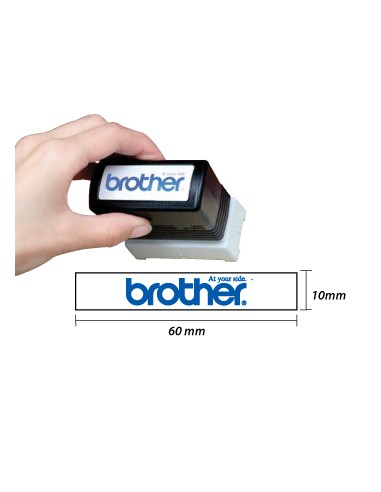 Carimbo BROTHER Preto 6 carimbos de 10 x 60 mm