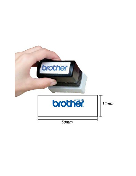 Carimbo BROTHER Azul 6 carimbos de 18 x 50 mm