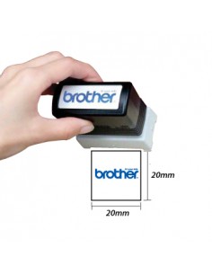Carimbo BROTHER Preto 6 carimbos de 20 x 20 mm