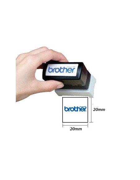 Carimbo BROTHER Azul 6 carimbos de 20 x 20 mm
