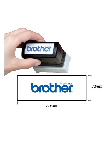 Carimbo BROTHER Preto 6 carimbos de 22 x 60 mm