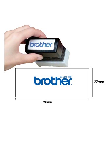 Carimbo BROTHER Preto 6 carimbos de 27 x 70 mm