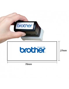 Carimbo BROTHER Azul 6 carimbos de 27x70mm