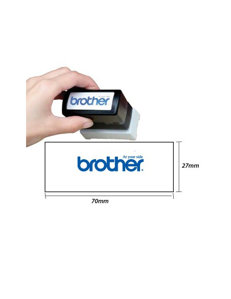 Carimbo BROTHER Azul 6 carimbos de 27x70mm