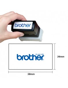 Carimbo BROTHER Preto 6 carimbos de 34x58mm
