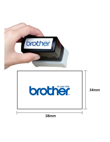 Carimbo BROTHER Preto 6 carimbos de 34x58mm