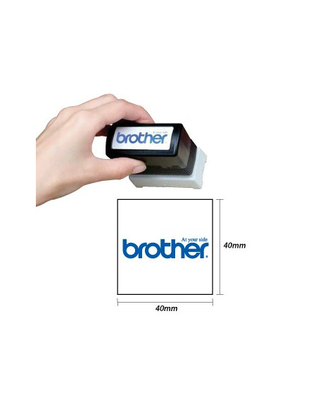 Carimbo BROTHER Preto 6 carimbos de 40 x 40 mm