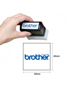 Carimbo BROTHER Azul 6 carimbos de 40x40mm