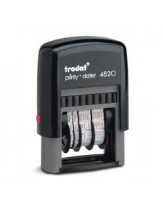 Datador 4mm Autotintavel Trodat 4820 Almofada Preto