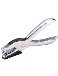 Furador 1 Furo  6 Folhas Eagle Prata