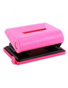 Furador 12 Folhas Eagle Neon Color com Guia Rosa
