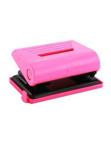 Furador 12 Folhas Eagle Neon Color com Guia Rosa