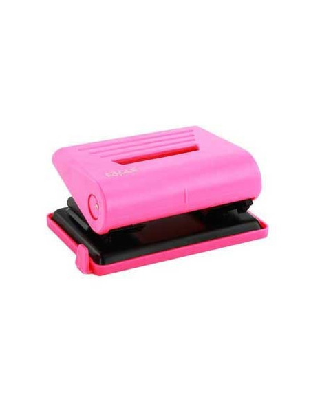 Furador 12 Folhas Eagle Neon Color com Guia Rosa