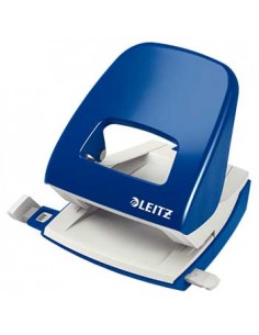 Furador 25 Folhas Leitz 5008 2.5mm c/Regua Azul