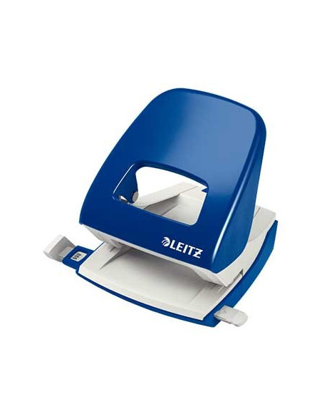 Furador 25 Folhas Leitz 5008 2.5mm c/Regua Azul