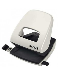 Furador 25 Folhas Leitz 5008 2.5mm c/Regua Cinza