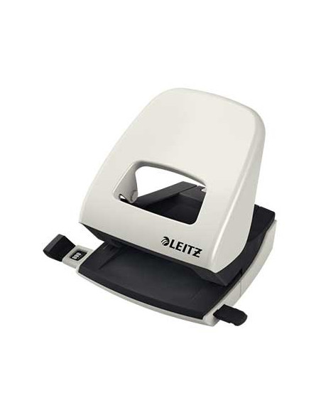 Furador 25 Folhas Leitz 5008 2.5mm c/Regua Cinza