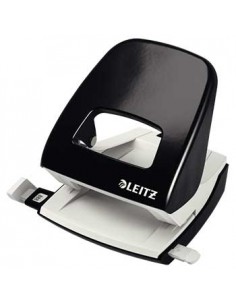 Furador 25 Folhas Leitz 5008 2.5mm c/Regua Preto