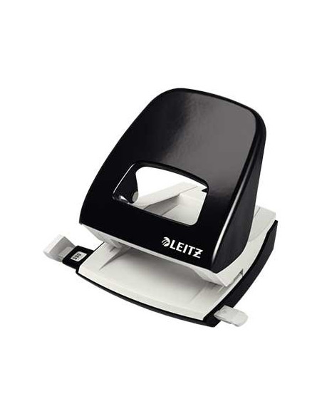Furador 25 Folhas Leitz 5008 2.5mm c/Regua Preto